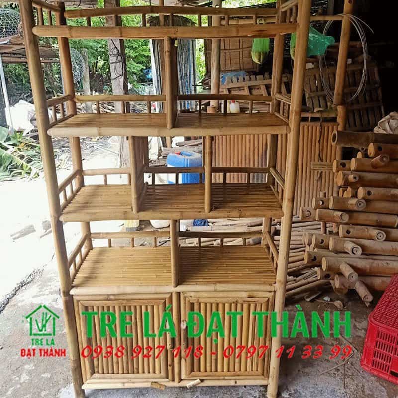 Kệ Để Hoa Bằng Tre - KDHBT011